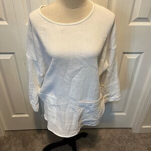 C&C California size M 100% cotton White Women's Top new with Tags